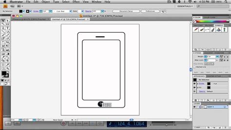 How To Draw A Cartoon Looking Iphone In Adobe Illustrator Youtube