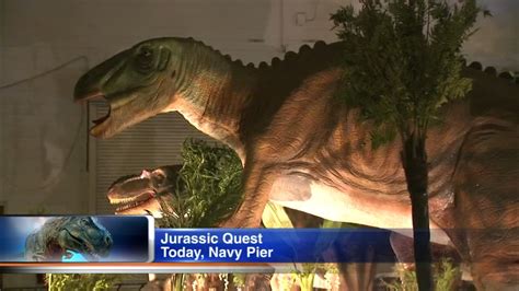 Experience Dinosaurs At Navy Pier S Jurassic Quest Abc7 Chicago