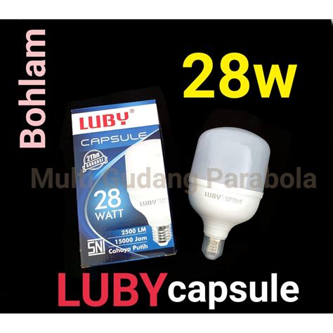 Jual Lampu LED Luby Capsule 28 Watt Cahaya Putih Shopee Indonesia