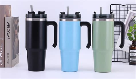 Bpa Free Keeps Drinks Hot Cold Oz Double Wall Stainless Steel Tumbler With Handle Tumblers