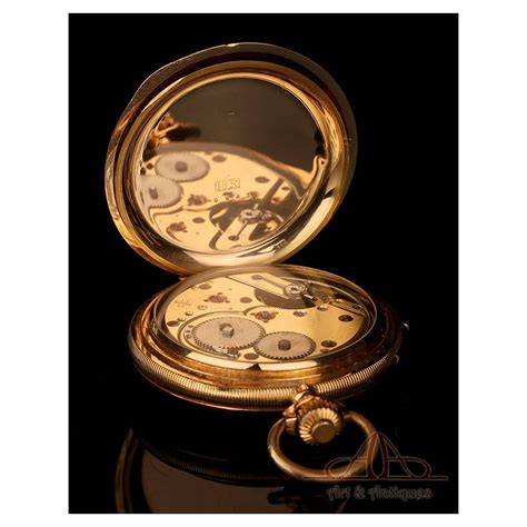 Magnífico Reloj de Bolsillo Antiguo con Sonería de Cuartos Oro 18K