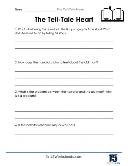 Tell Tale Heart Worksheets Worksheets