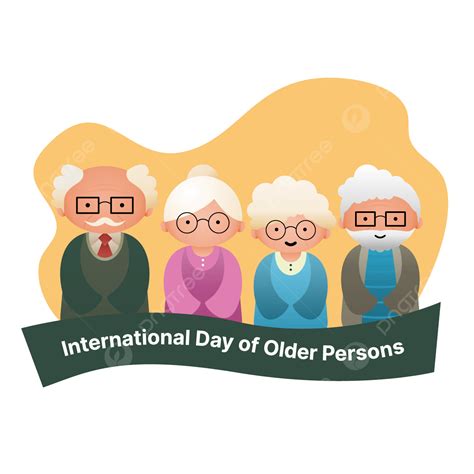 Older Person Vector Art Png International Days Of Older Persons Vector