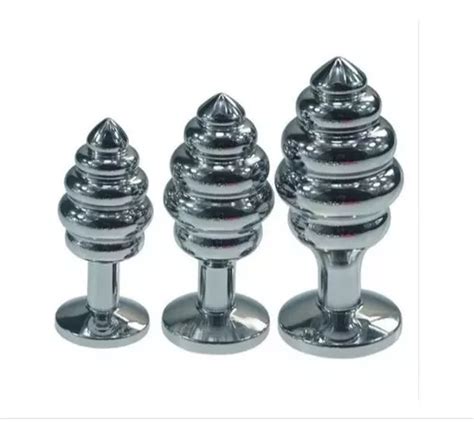 Plug Anal Dilatador Acero Placer 3 Tamaños S m L Juego Cuotas sin interés