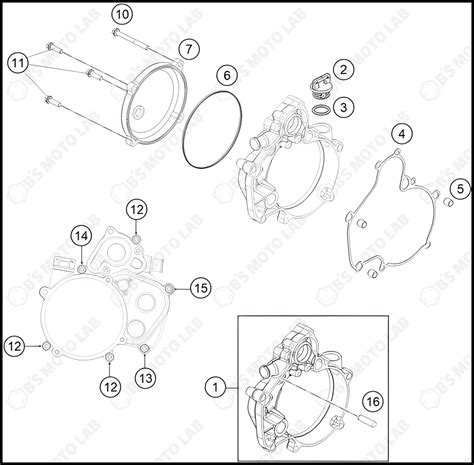 2023 Ktm 50 Sx Factory Edition Clutch Cover Inner Cpl Genuine Oem