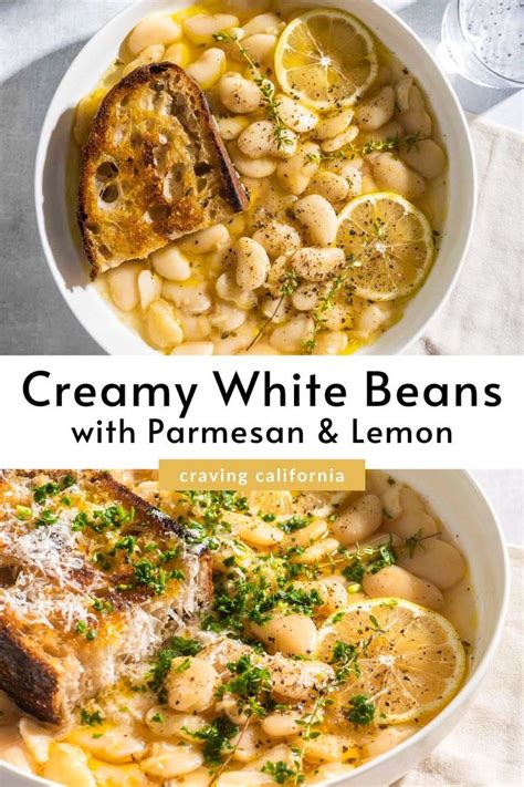 Creamy White Beans With Parmesan And Lemon