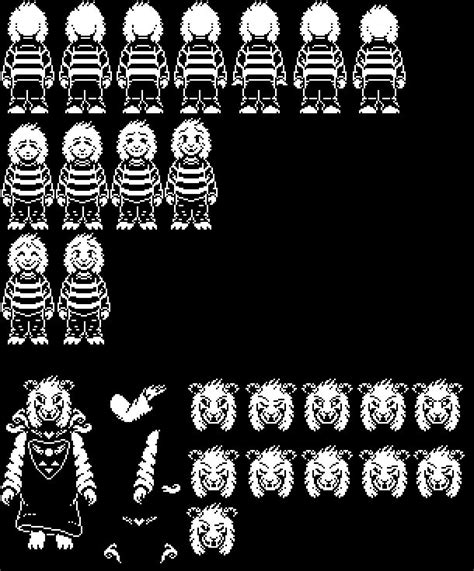 Asriel Dreemurr Sprite Sheet