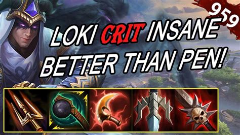 Smite Loki Crit Insane Loki Solo Ranked Youtube