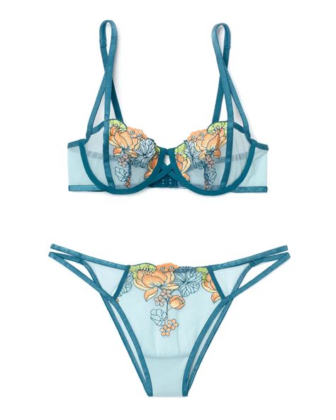 Jayda Floral Blue Plus Unlined Balconette Dd Ddd Adore Me