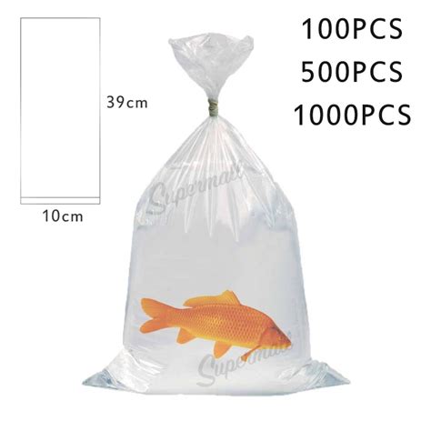 1000pcs Aquarium Fish Breathing Bags Breather Bags Transport Long Life