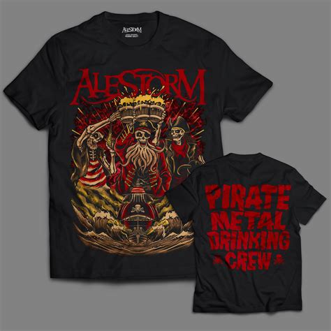 Pirate Metal Drinking Crew T Shirt Alestorm Official Merchandise