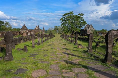 Vat Phou Wat Phu Temple The Ruined Khmer Temple Complex Is The Unesco