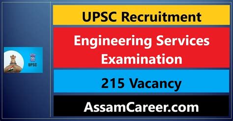 Upsc Engineering Services Examination Vacancy