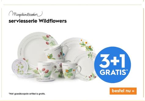 Serviesserie Wildflowers Aanbieding Bij Blokker