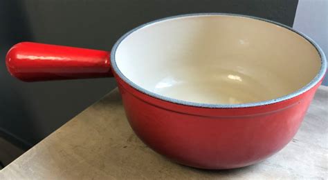 Kleines Le Creuset Fondue Caquelon Rot Durchmesser Cm Neu Kaufen