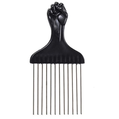 Afro Hair Comb Insert Hair Curly Brush Fork Plastic Hair Pick Comb Anti static Hairstyling Tool ...