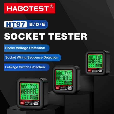 Habotest Ht B D E Socket Tester Leakage Voltage Test Ac V Rcd