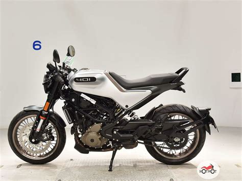 Купить б у Husqvarna Vitpilen 401 инжектор 5 передач в Москве белый naked bike 2020 года на