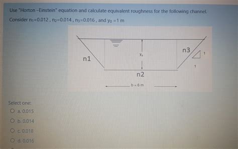 Solved Use Horton Einstein Equation And Calculate Chegg