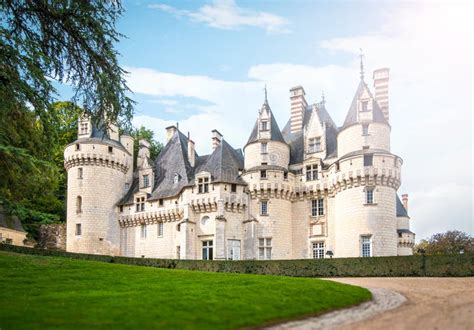 Scenic View of Castle in France, Europe. Stock Photo - Image of fort ...