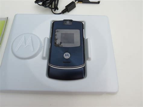 Motorola Razr V3a Blue Alltel Cellular Phone Ebay