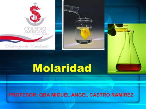 Molaridad Ppt