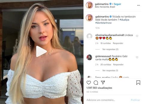 Ex BBB Gabi Martins Solta A Voz Ao Som De Dua Lipa E Encanta Web