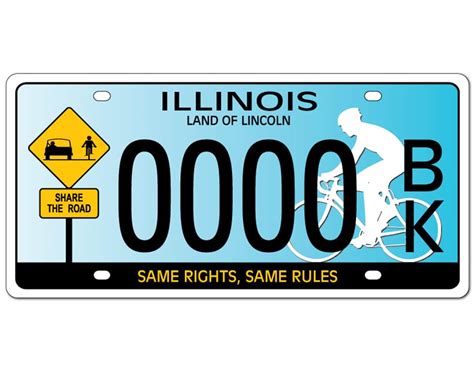 Share The Road Specialty License Plates Ride Illinois Ride Illinois