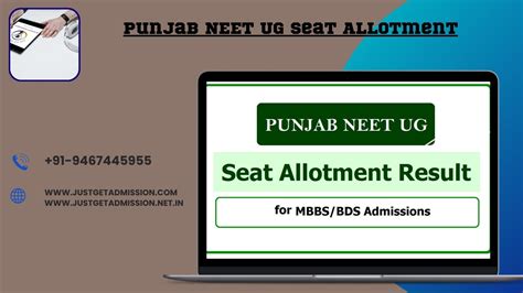 Punjab NEET UG Seat Matrix 2025 26 MBBS BDS Seats Participating