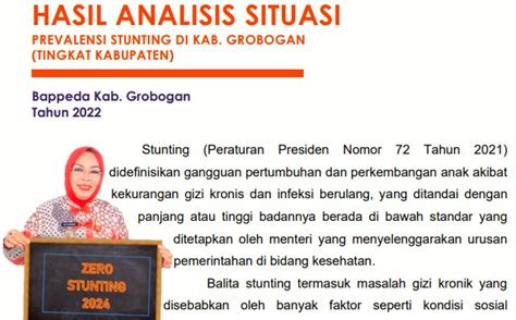 HASIL ANALISIS SITUASI PREVALENSI STUNTING DI KAB GROBOGAN DP3AKB