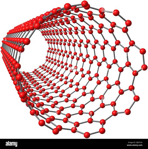 Ilustración aislada de nanotubos de carbono Fotografía de stock Alamy