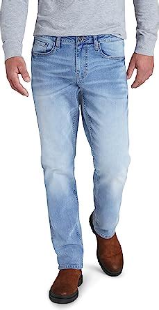 Chaps Jeans de mezclilla elásticos para hombre pierna recta cómodos