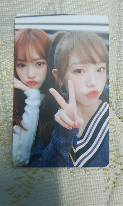 Iz One Official Photocard Yena Chaewon Color Iz Album Hobbies Toys