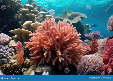 Close-up of Coral Polyps on a Restored Reef Stock Photo - Image of ...