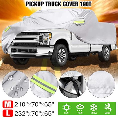 Covers 190T Pickup Truck Full Waterproof Car Cover Against Debris ...