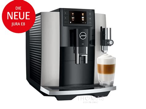 JURA Kaffeevollautomat E8 Platin EC 15582 Kaffee Vollautomat Thomas