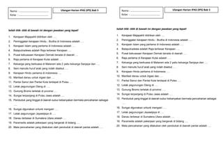 Ulangan Harian Bab 5 IPAS IPS Docx