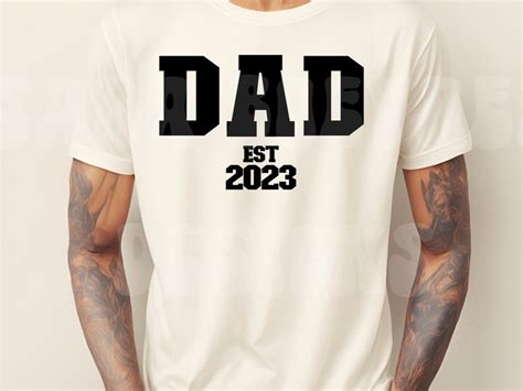 Dad Est 2023 Dad Est Svg Dad Est Png Dad Est 2023 Svg Dad Etsy