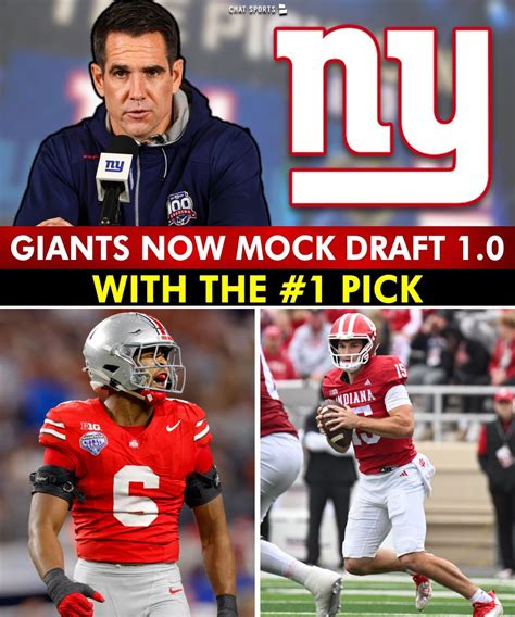 giants giants mock draft    pick sets  tone