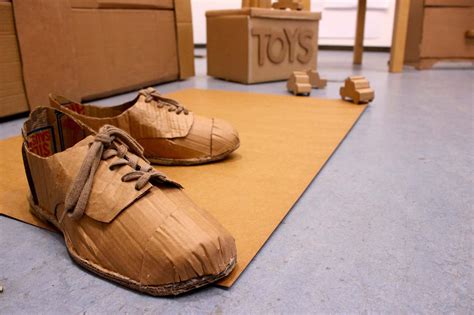 Life Sized Cardboard Shoes ART IS LIFE