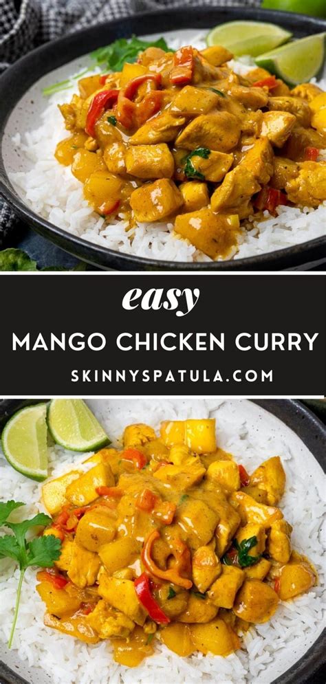 Easy Mango Chicken Curry Skinny Spatula