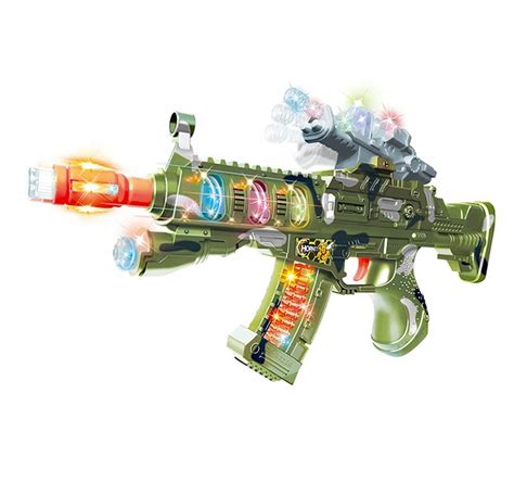 Toy Machine Gun With Colorful LED Light And Sound Effect Toy Mall