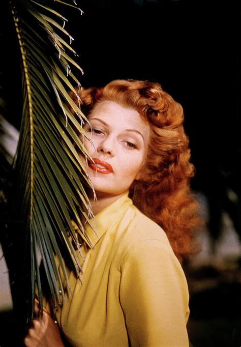 Rita Hayworth In Stunning Color Photograph by Globe Photos