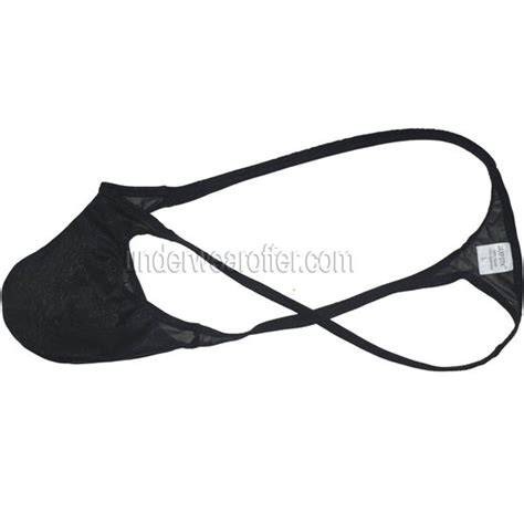Sexy See Through G String Men S Thong Underwear Organdy Glass Yarn Bikini Tangas Mu