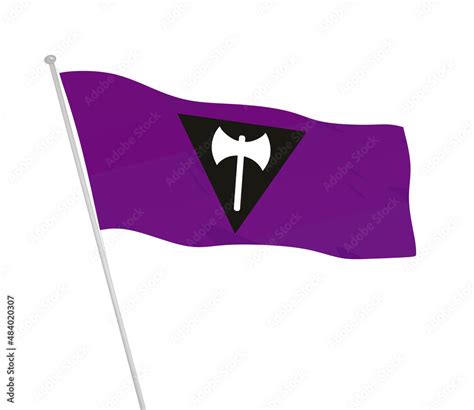 Lesbian Labrys Pride Flag Vector Illustration Stock Vector Adobe Stock