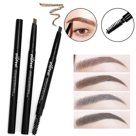 Eyebrow Pencil And Brush Eyebrow Enhancer Long Lasting Makeup Pencil To Eye Waterproof Eyebrow