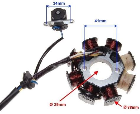 Stator Iskrownik Skuter 4T 139Qmb Gy6 50 8 Cewek 4 Przewody Sklep