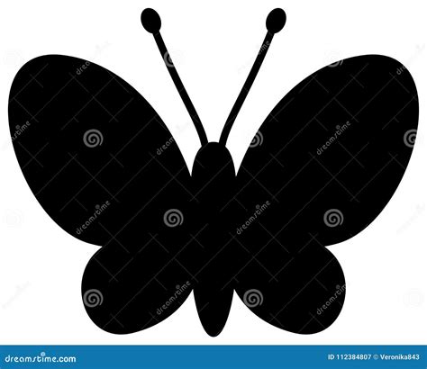 Icono De La Silueta De La Mariposa Color Negro Ilustraci N Del Vector