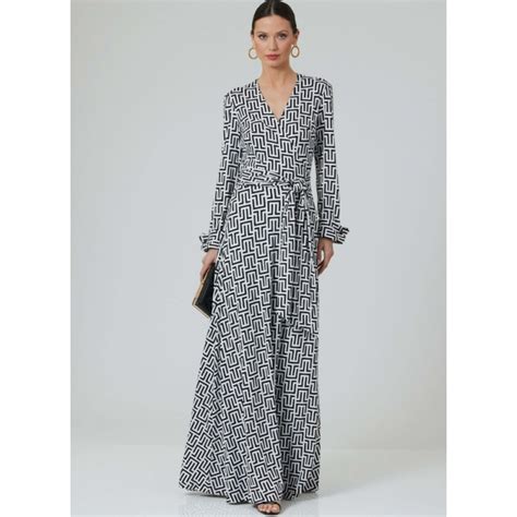 Vogue Patterns V Misses Vintage S Dvf Wrap Dress By Diane Von