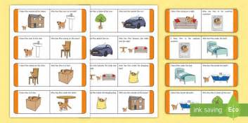 Preposition Loop Cards Professor Feito Twinkl